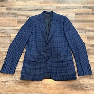 PAUL SMITH MENS SOHO FIT DARK BLUE 100% WOOL JACKET MADE IN ITALY SZ 38